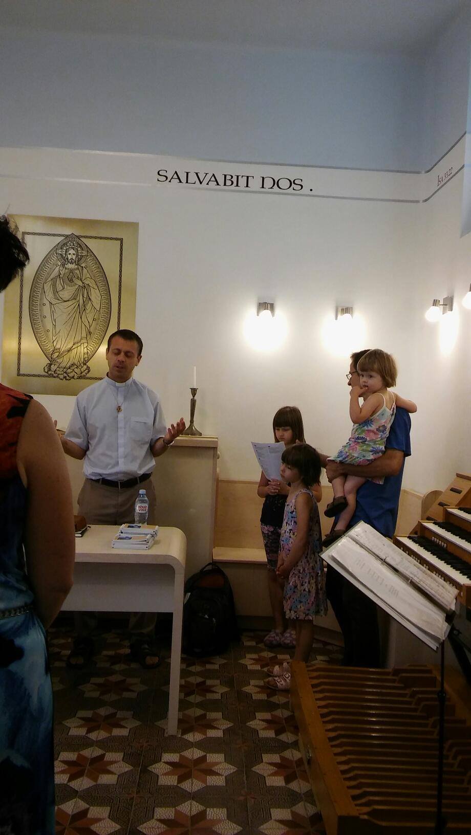 Spiritual exercise and prayer in our house chapel with the charismatic priest Péter Mihály Cseh from Nagydorog, Hungary (August 23-24, 2019)