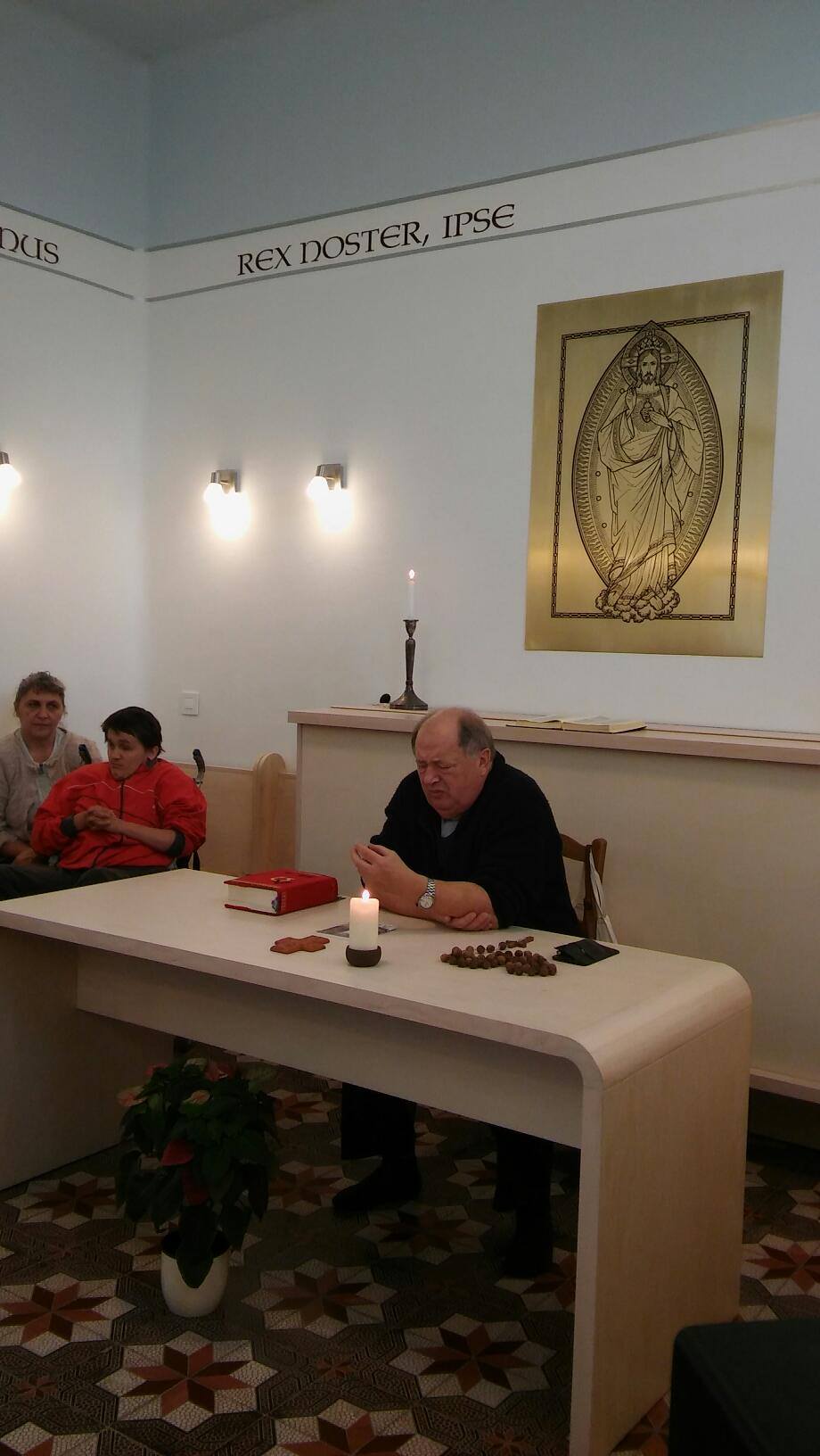 Spiritual exercise of St. Marry and prayer in our house chapel with József Nagy, priest of the St. Therese of Lisieux Church, Senta, Serbia (October 26, 2019)