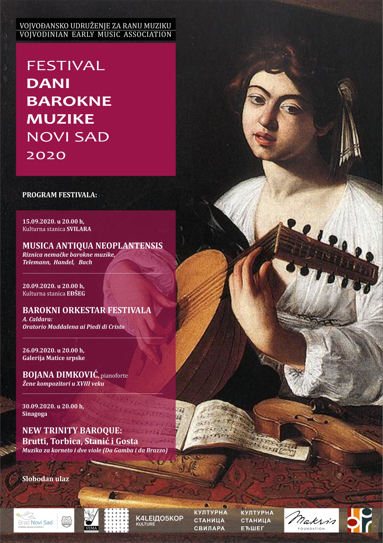 Chamber music / Days of Baroque Music, Novi Sad, Belgrade, Serbia (2020)